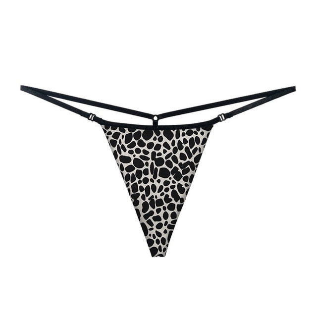 Leopard Women&#39;s Thong Seamless G-string Underwear for Women Panties Low-Rise Cotton Thongs Sexy Lingerie Briefs Bikini G String