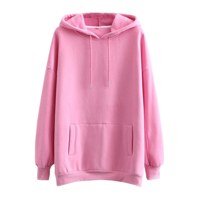 Tangada Women couple sweatshirt fleece 100% cotton amygreen oversized hood hoodies sweatshirts plus size SD60