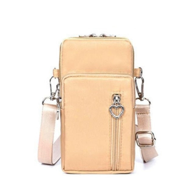 LKEEP Fashion Women Crossbody Zipper Mobile Phone Shoulder Bag Lady Female Multifunction Handbag Wrist Purse New Hot 2022