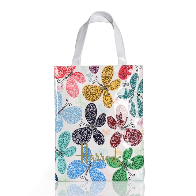 New Fashion Style Jelly Handbag for Women Eco Friendly Flower Tote Shopping Bag Reusable Waterproof PVC Shoulder Shopper Bag