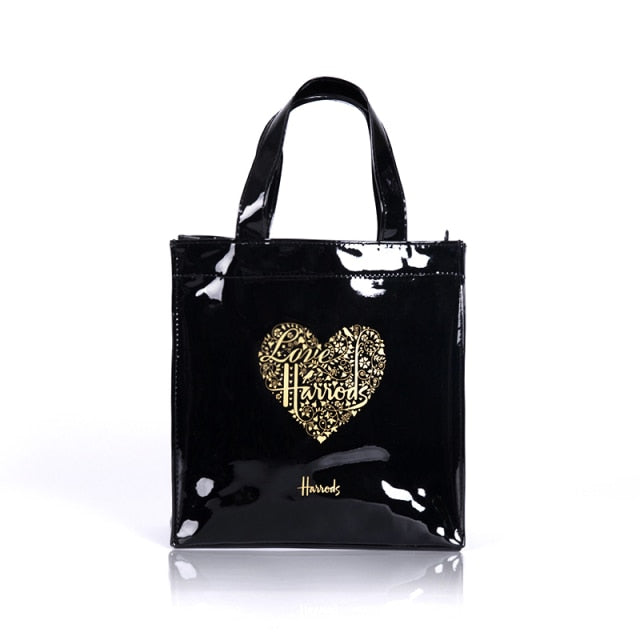 New Fashion Style Jelly Handbag for Women Eco Friendly Flower Tote Shopping Bag Reusable Waterproof PVC Shoulder Shopper Bag