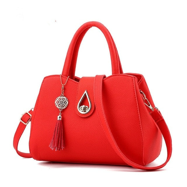 2021 Women Handbags Leather Totes Bag Top-handle Embroidery Crossbody Bag Shoulder Bag Lady Simple Style Hand Bags