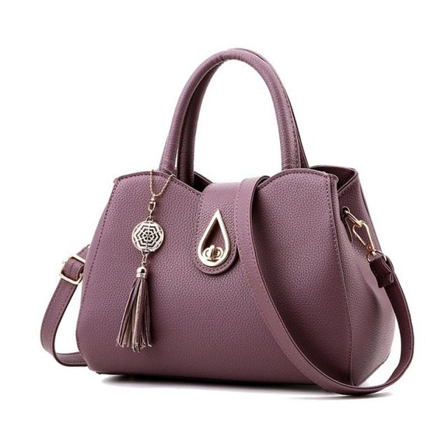 2021 Women Handbags Leather Totes Bag Top-handle Embroidery Crossbody Bag Shoulder Bag Lady Simple Style Hand Bags