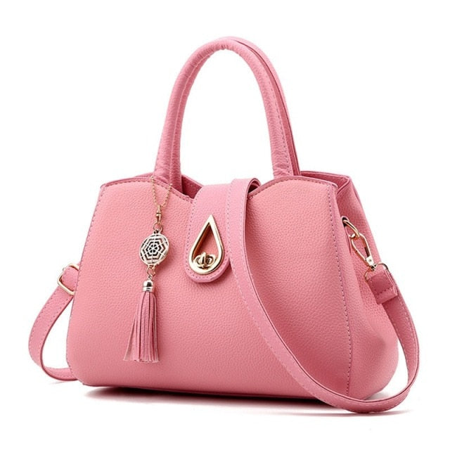 2021 Women Handbags Leather Totes Bag Top-handle Embroidery Crossbody Bag Shoulder Bag Lady Simple Style Hand Bags