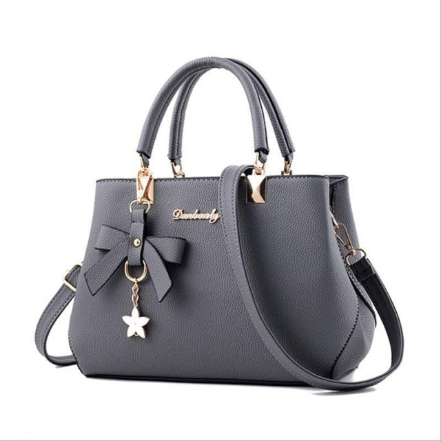 2021 Women Handbags Leather Totes Bag Top-handle Embroidery Crossbody Bag Shoulder Bag Lady Simple Style Hand Bags