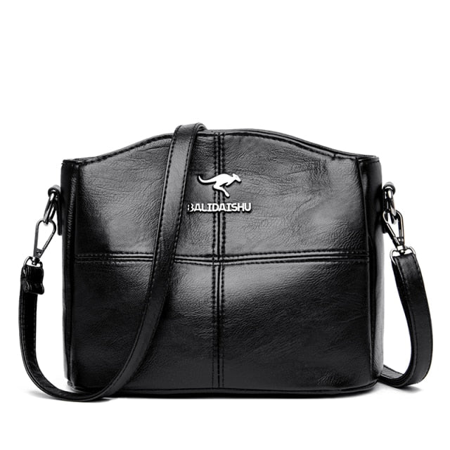 Summer Bag Women&#39;s Large-Capacity Shoulder Bag Top Handbag Ladies 2021 Casual Bag High-Quality Soft Leather Messenger Bag