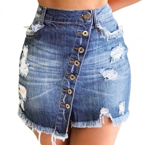 denim shorts jeans Women Shorts Ripped Solid Color Sexy Cotton Blend Broken Hole attractive Leisure Shorts Summer