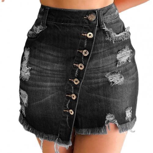 denim shorts jeans Women Shorts Ripped Solid Color Sexy Cotton Blend Broken Hole attractive Leisure Shorts Summer