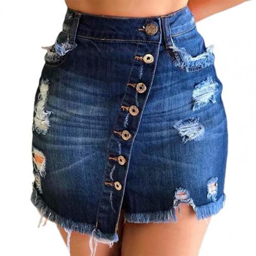 denim shorts jeans Women Shorts Ripped Solid Color Sexy Cotton Blend Broken Hole attractive Leisure Shorts Summer