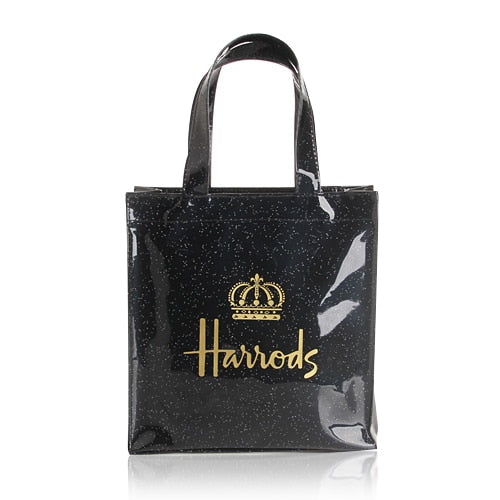 London Style PVC Reusable Shopping Bag Women&#39;s Bag Eco Friendly Small Signature Shopper Bag Waterproof Handbag Shoulder Bag