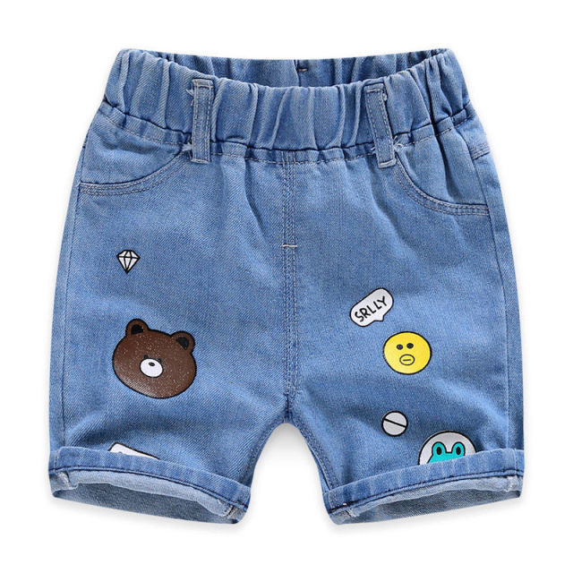 Summer Baby Boys Denim Shorts Fashion Hole Children Jeans South Korea Style Boy Casual Cowboy Shorts Child Toddler Beach Pants