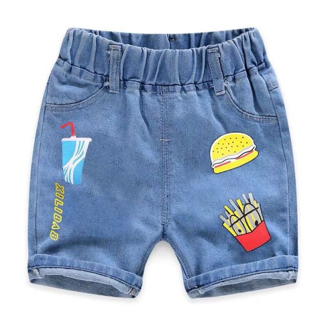 Summer Baby Boys Denim Shorts Fashion Hole Children Jeans South Korea Style Boy Casual Cowboy Shorts Child Toddler Beach Pants