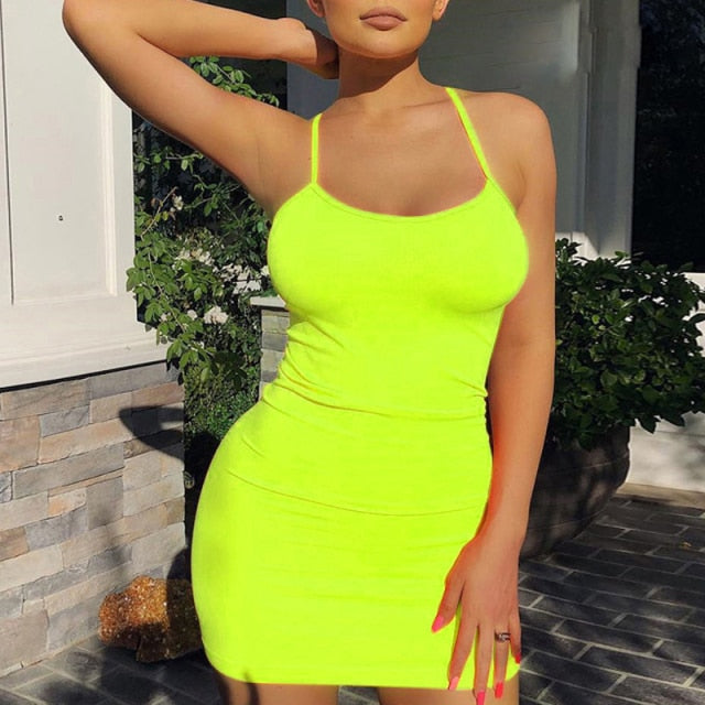 Dresses for Women 2021 Sexy Evening Bodycon Dress Mini Dress Sleeveless Club Night Beach Backless Dress Summer One-Piece