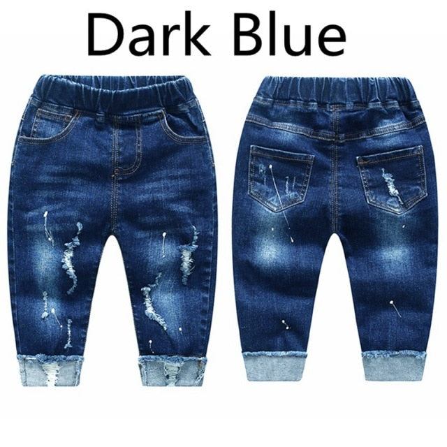 Chumhey 0-6T Spring Autumn Baby Girls Boys Child Kids Jeans Pants Enfant Stretchy Denim Trousers Toddler Clothing 1 2 3 4 5 6