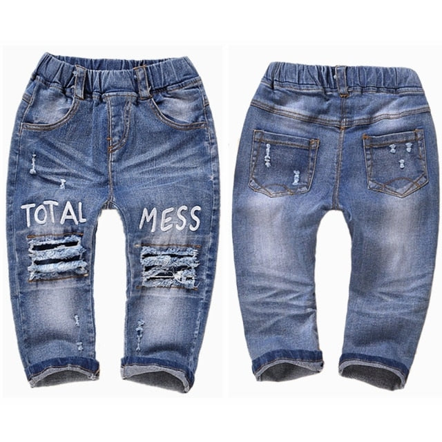 Chumhey 0-6T Spring Autumn Baby Girls Boys Child Kids Jeans Pants Enfant Stretchy Denim Trousers Toddler Clothing 1 2 3 4 5 6