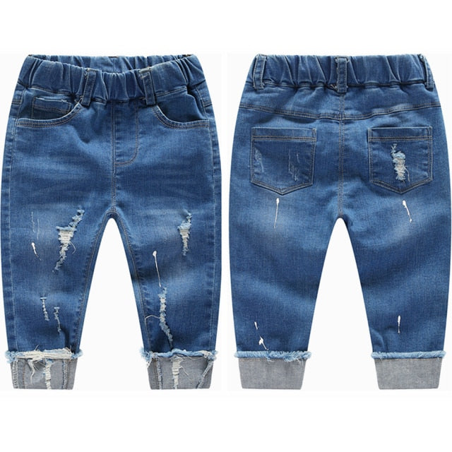 Chumhey 0-6T Spring Autumn Baby Girls Boys Child Kids Jeans Pants Enfant Stretchy Denim Trousers Toddler Clothing 1 2 3 4 5 6