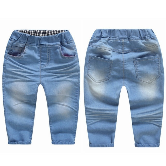 Chumhey 0-6T Spring Autumn Baby Girls Boys Child Kids Jeans Pants Enfant Stretchy Denim Trousers Toddler Clothing 1 2 3 4 5 6