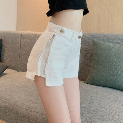 Fashionable Women Jeans Shorts 2022 Summer Jeans High Waisted Shorts Girls White Short Jeans Khaki Wide Leg casual Denim Shor