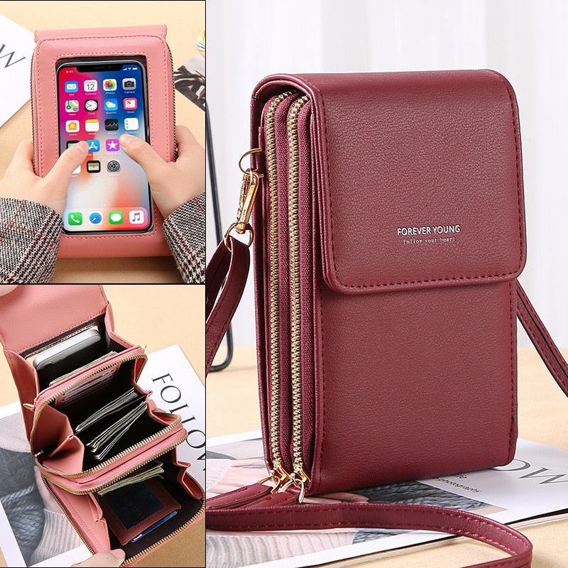 Crossbody Wallets for Women Female Shoulder Bags Ladies Long Purse Multi Functional Cell Phone Pocket Girls Bag bolsas femininas