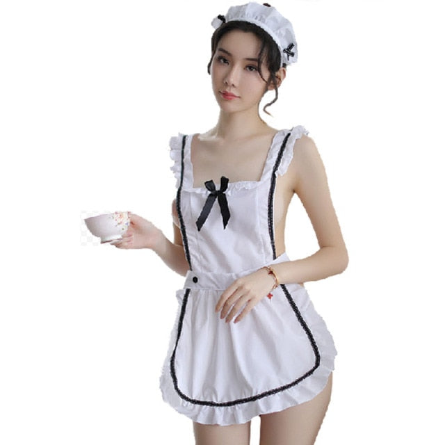 Women Dress Maid Uniform Cute Girls Sexy Lingerie Cosplay Costumes Servant Anime Role Play Party Stage Lolita Nightclub Clothing